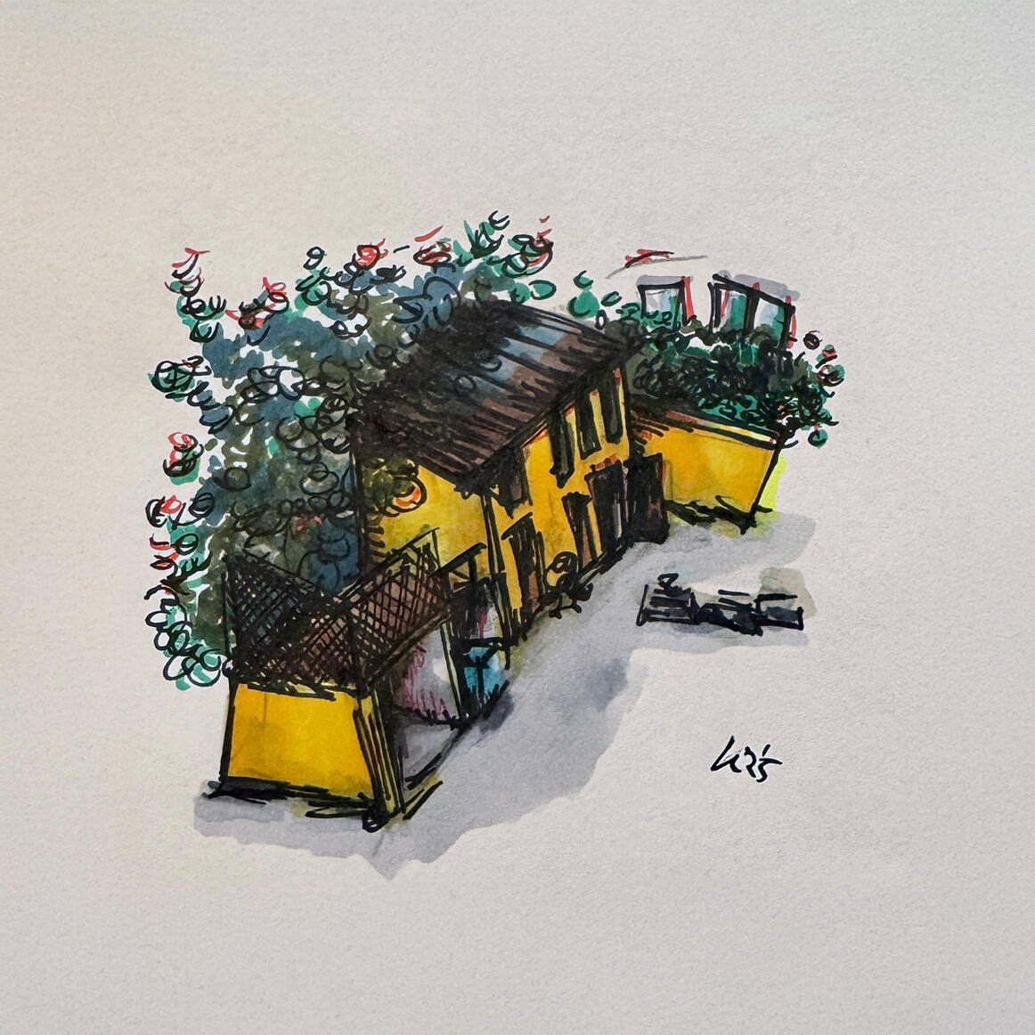 Hinterhof Westend, 2025